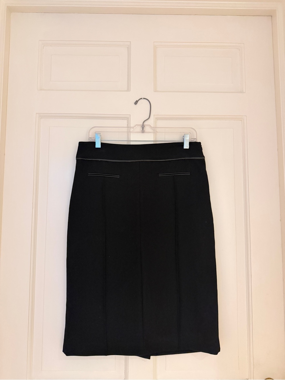 Tailored Black Pencil Skirt - Women's Professional Staple